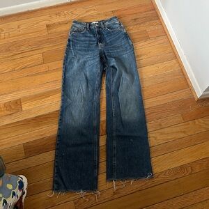 High rise wise leg Zara denim